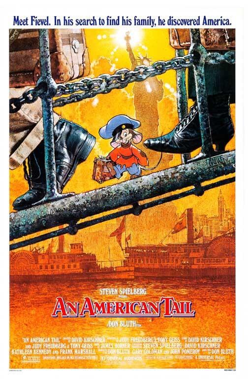 Don Bluth AN AMERICAN TAIL movie poster 11x17