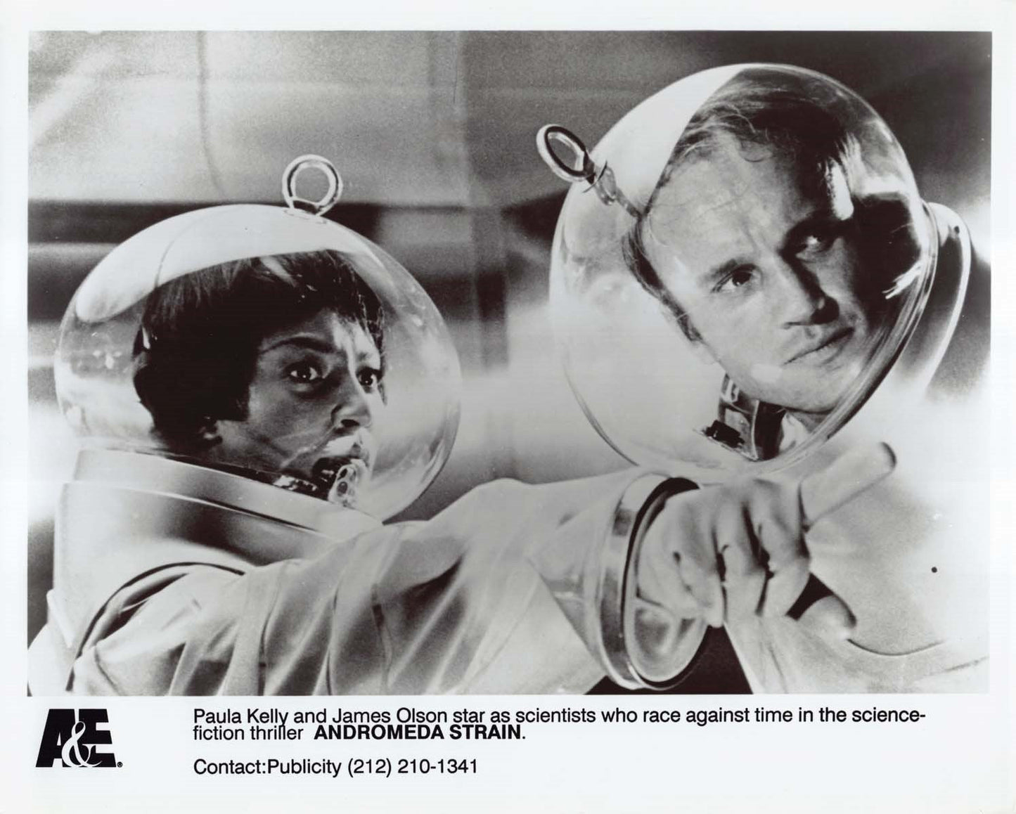Paula Kelly ANDROMEDA STRAIN James Olson 8x10 press photo A&E