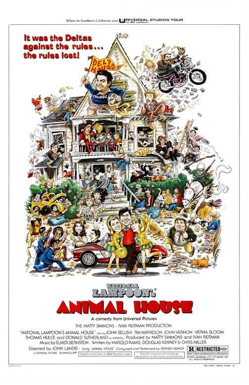 John Belushi ANIMAL HOUSE Tim Matheson movie poster 11x17 John Landis