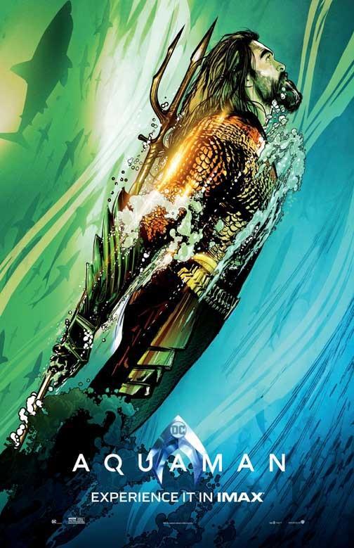 Jason Momoa AQUAMAN movie poster 11x17