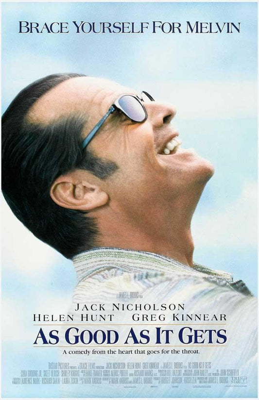 Jack Nicholson AS GOOD AS IT GETS Helen Hunt Greg Kinnear movie poster 11x17