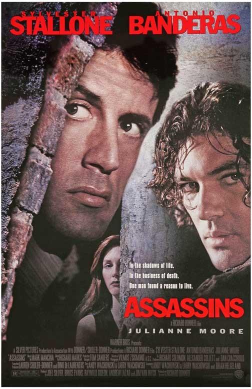 Sylvester Stallone ASSASSINS Antonio Banderas movie poster 11x17