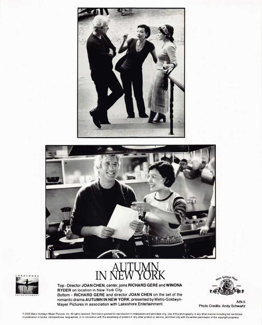 Richard Gere AUTUMN IN NEW YORK Winona Ryder Joan Chen original 8x10 press photo
