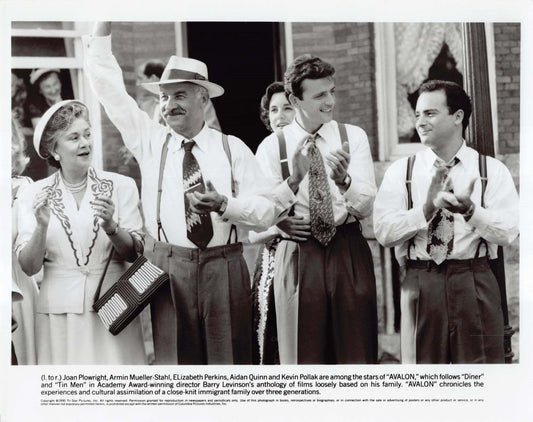 Aidan Quinn 1990 AVALON Elizabeth Perkins Kevin Pollak original 8x10 press photo