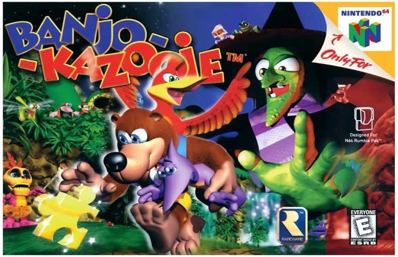 Nintendo 64 BANJO KAZOOIE poster 11x17