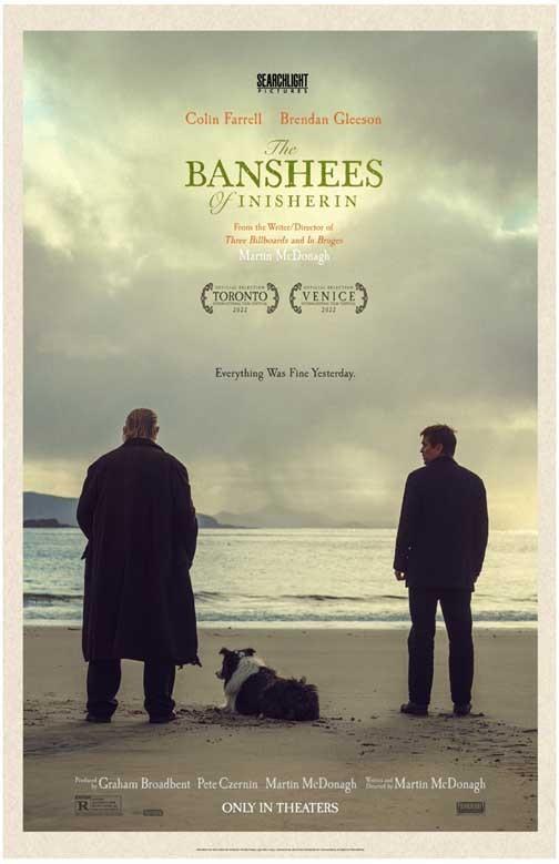 Colin Farrell BANSHEES OF INISHERIN Brendan Gleeson movie poster 11x17