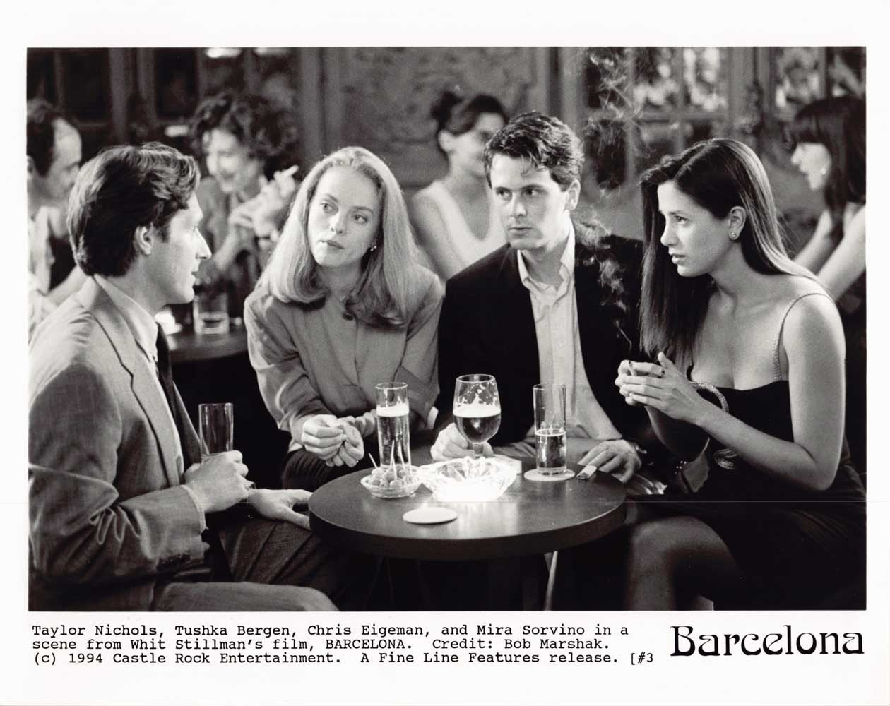 Taylor Nichols BARCELONA Mira Sorvino original 8x10 press photos 1994