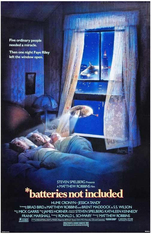 Hume Cronyn BATTERIES NOT INCLUDED Jessica Tandy movie poster 11x17