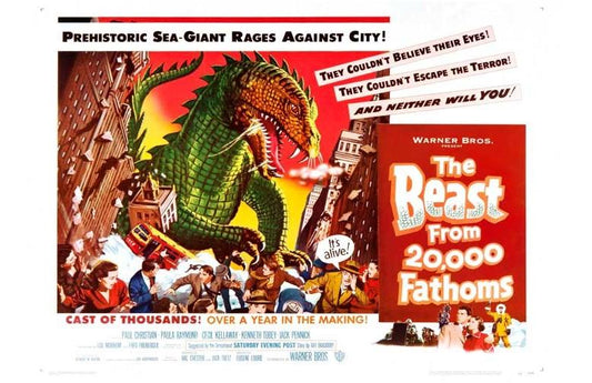 Paul Christian BEAST FROM 20,000 FATHOMS movie poster 17X11