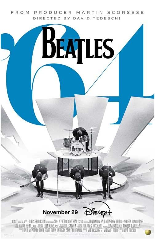 McCartney Lennon BEATLES '64 Starr Harrison movie poster 11x17