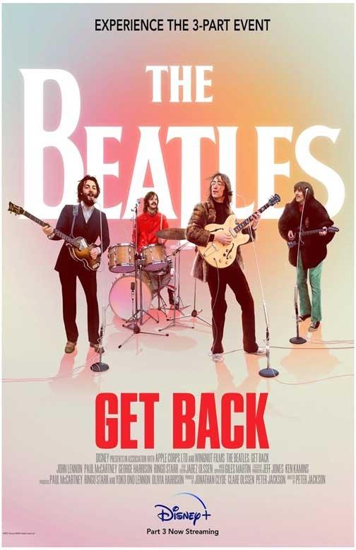 Paul McCartney BEATLES GET BACK John Lennon movie poster 11x17