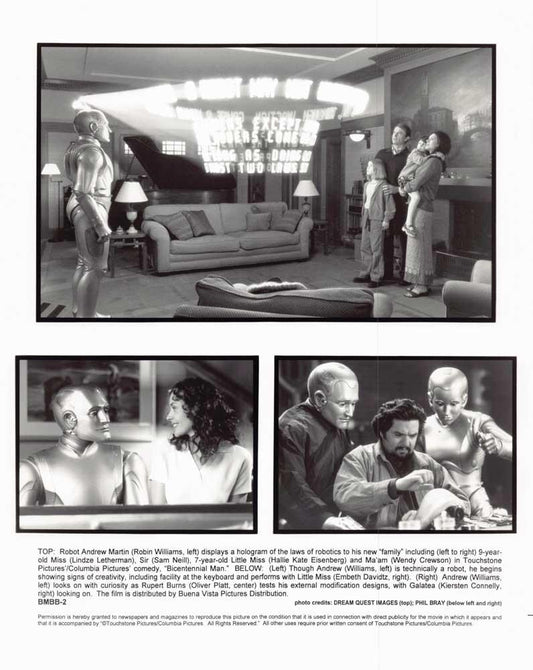 Robin Williams BICENTENNIAL MAN Oliver Platt original 8x10 press photo 1990