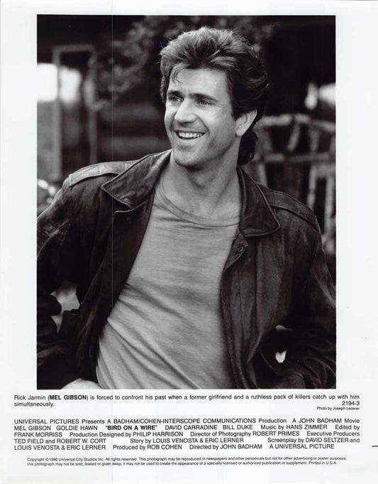 Mel Gibson BIRD ON A WIRE original 8x10 press photo 1990