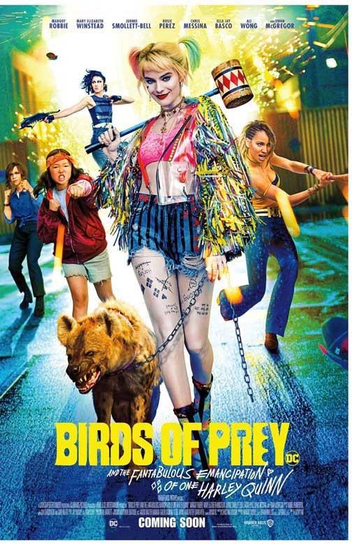 Margot Robbie BIRDS OF PREY hyenna cast movie poster 11x17
