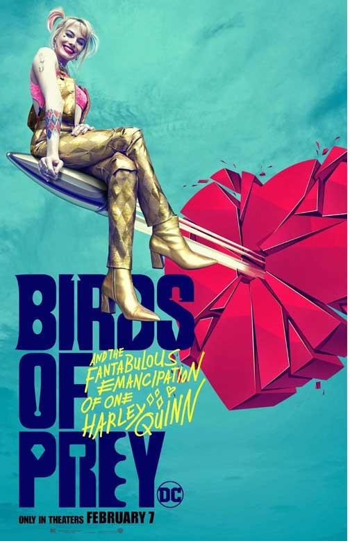 Margot Robbie BIRDS OF PREY bullet advance movie poster 11x17