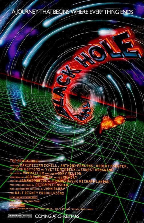 Disney THE BLACK HOLE Anthony Perkins movie poster 11x17