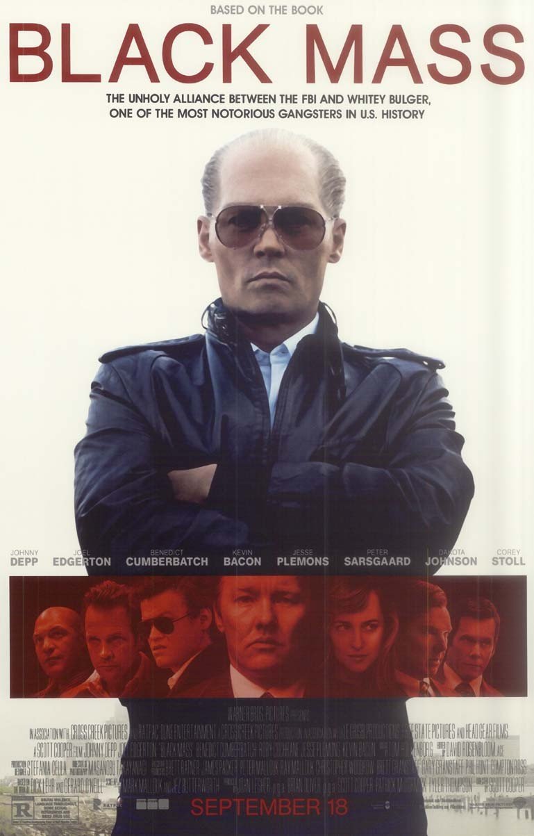 Johnny Depp BLACK MASS original studio movie poster 11x17