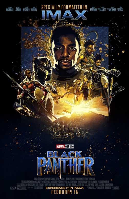 Chadwick Boseman BLACK PANTHER Imax movie poster 11x17