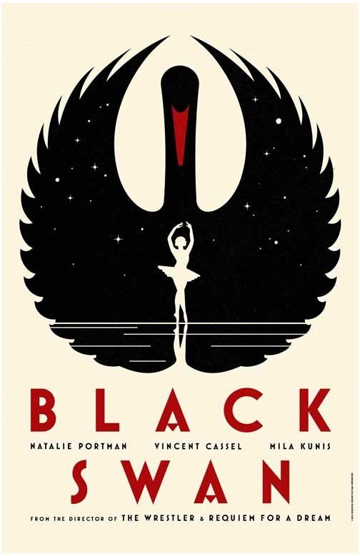 Natalie Portman BLACK SWAN Mila Kunis Vincent Cassel ballet movie poster 11x17