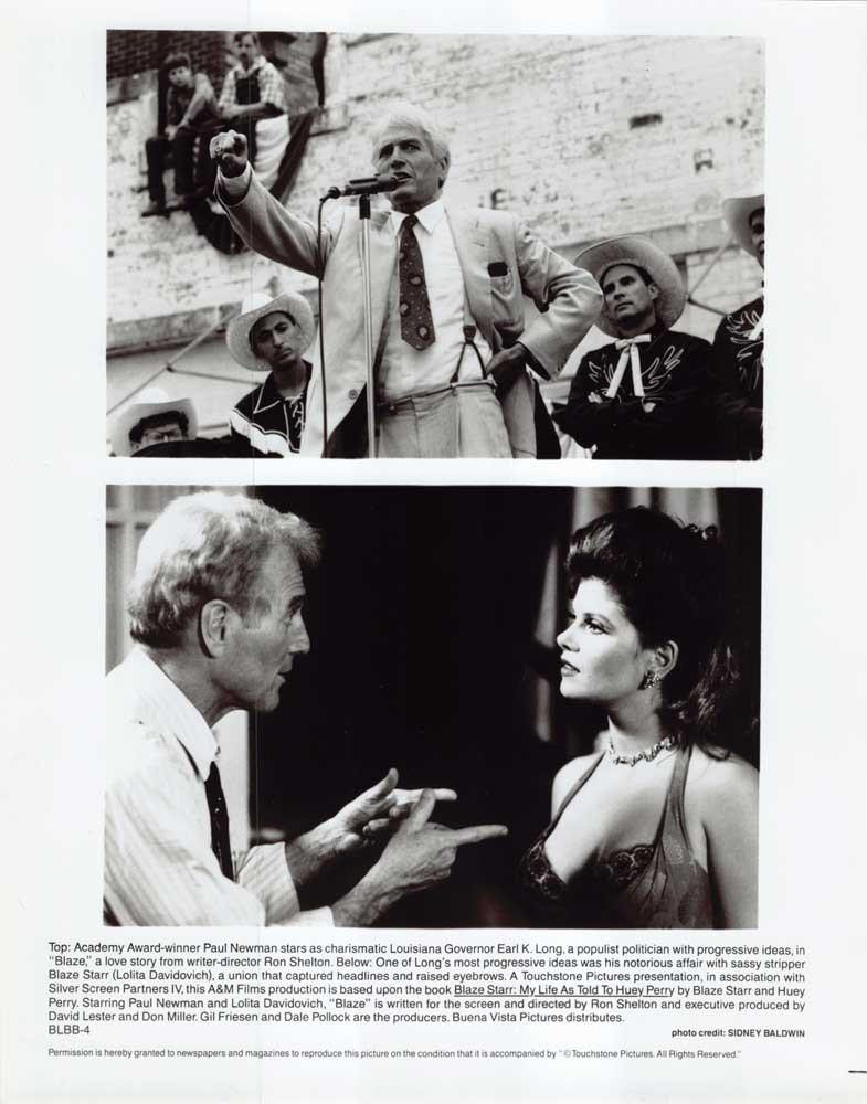 Paul Newman BLAZE Lolita Davidovich original 8x10 press photo 1989