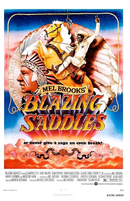 Cleavon Little BLAZING SADDLES Gene Wilder movie poster 11x17 Mel Brooks