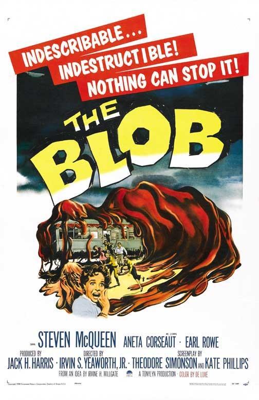 Steve McQueen THE BLOB movie poster 11x17