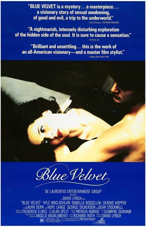 Kyle Maclachlan BLUE VELVET Isabella Rossellini movie poster 11x17 David Lynch