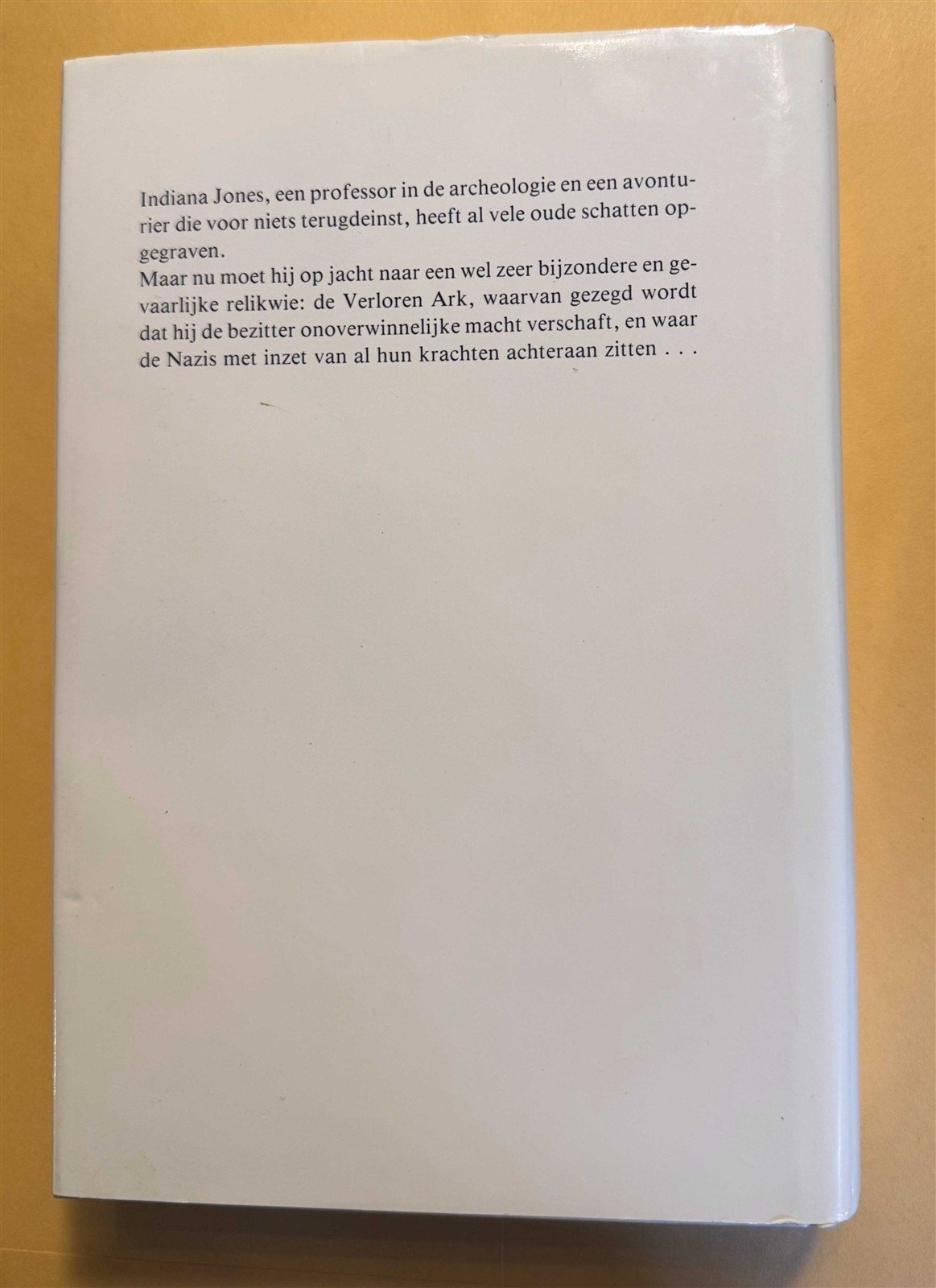 INDIANA JONES rare Dutch RAIDERS OF THE LOST hardcover book 1982
