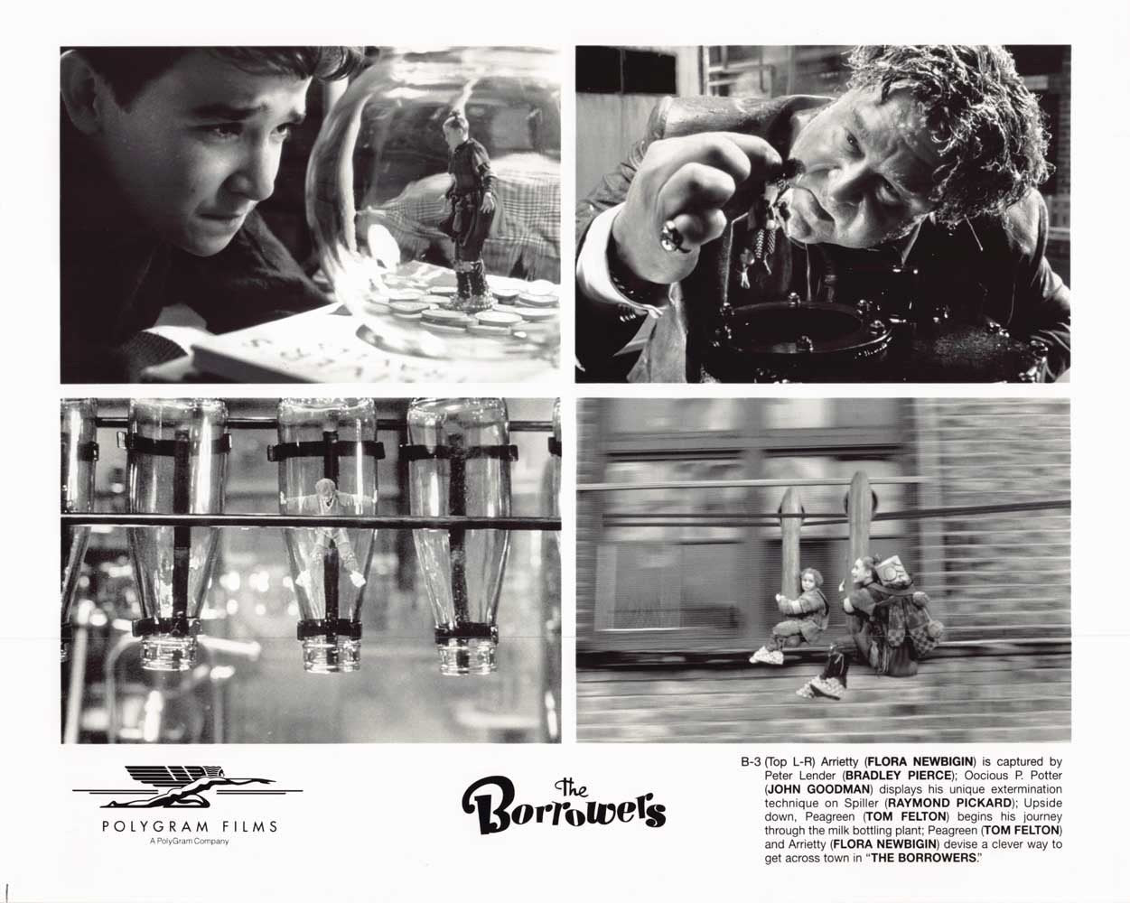 John Goodman THE BORROWERS Tom Felton Hugh Laurie original 8x10 press photos