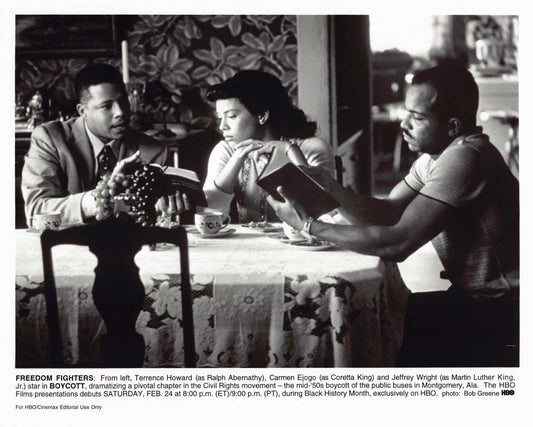 Terrence Howard HBO's BOYCOTT Jeffrey Wright original 10x8 press photo 2001
