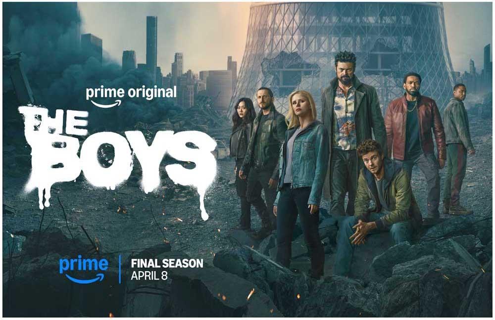 Karl Urban THE BOYS Jack Quaid advance S5 promo poster 17x11