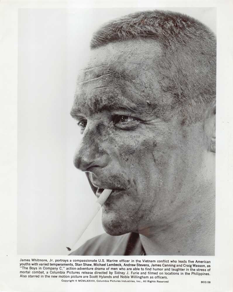 James Whitmore Jr THE BOYS OF COMPANY C original 10x8 press photo 1978