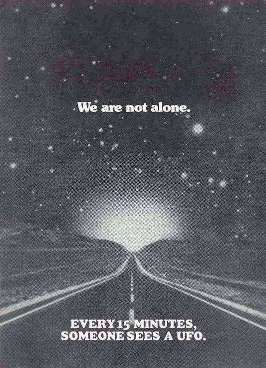 Steven Spielberg CLOSE ENCOUNTERS OF THE THIRD KIND 'Every 15 minutes' leaflet