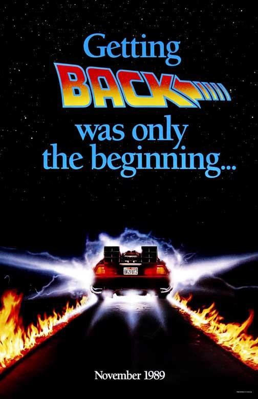 Michael J Fox BACK TO THE FUTURE PART 2 "Getting Back" movie poster 11x17
