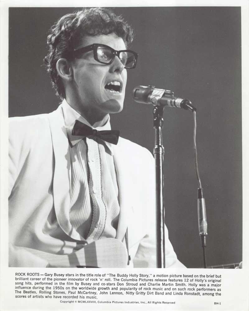 Gary Busey BUDDY HOLLY STORY Don Stroud original 8x10 press photos 1978