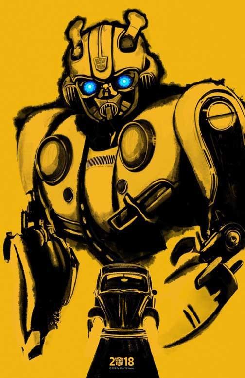 TRANSFORMERS BUMBLEBEE movie poster 11x17 SDCC