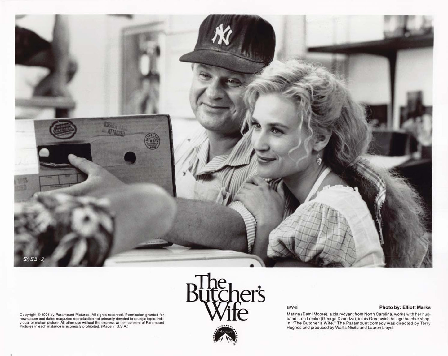 Demi Moore BUTCHER'S WIFE George Dzundza original press photo 1991
