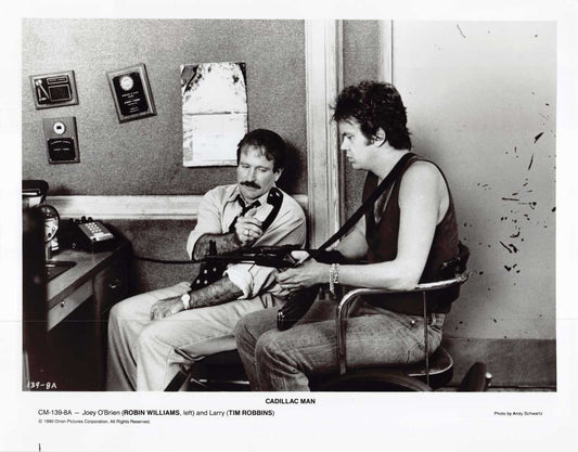 Robin Williams CADILLAC MAN Tim Robbins original 10x8 press photo 1990