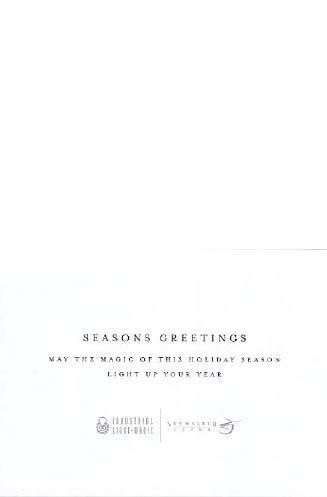 STAR WARS Lucasfilm 2002 YODA w/ Candle ILM SKYWALKER SOUND Christmas Card
