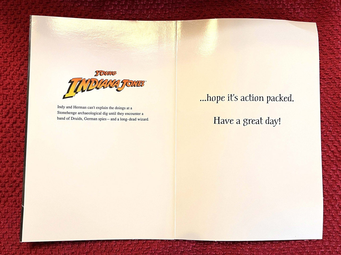 1990's Lucasfilm YOUNG INDIANA JONES set of 8 Hallmark Birthday cards NEW
