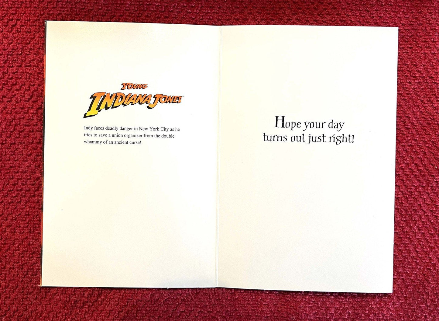 1990's Lucasfilm YOUNG INDIANA JONES set of 8 Hallmark Birthday cards NEW