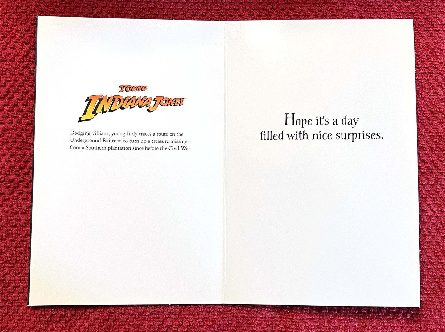 1990's Lucasfilm YOUNG INDIANA JONES set of 8 Hallmark Birthday cards NEW