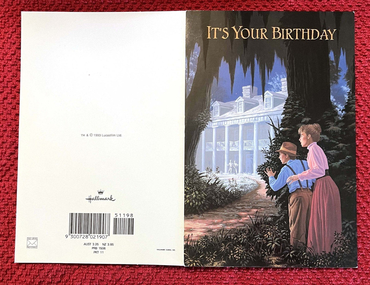 1990's Lucasfilm YOUNG INDIANA JONES set of 8 Hallmark Birthday cards NEW