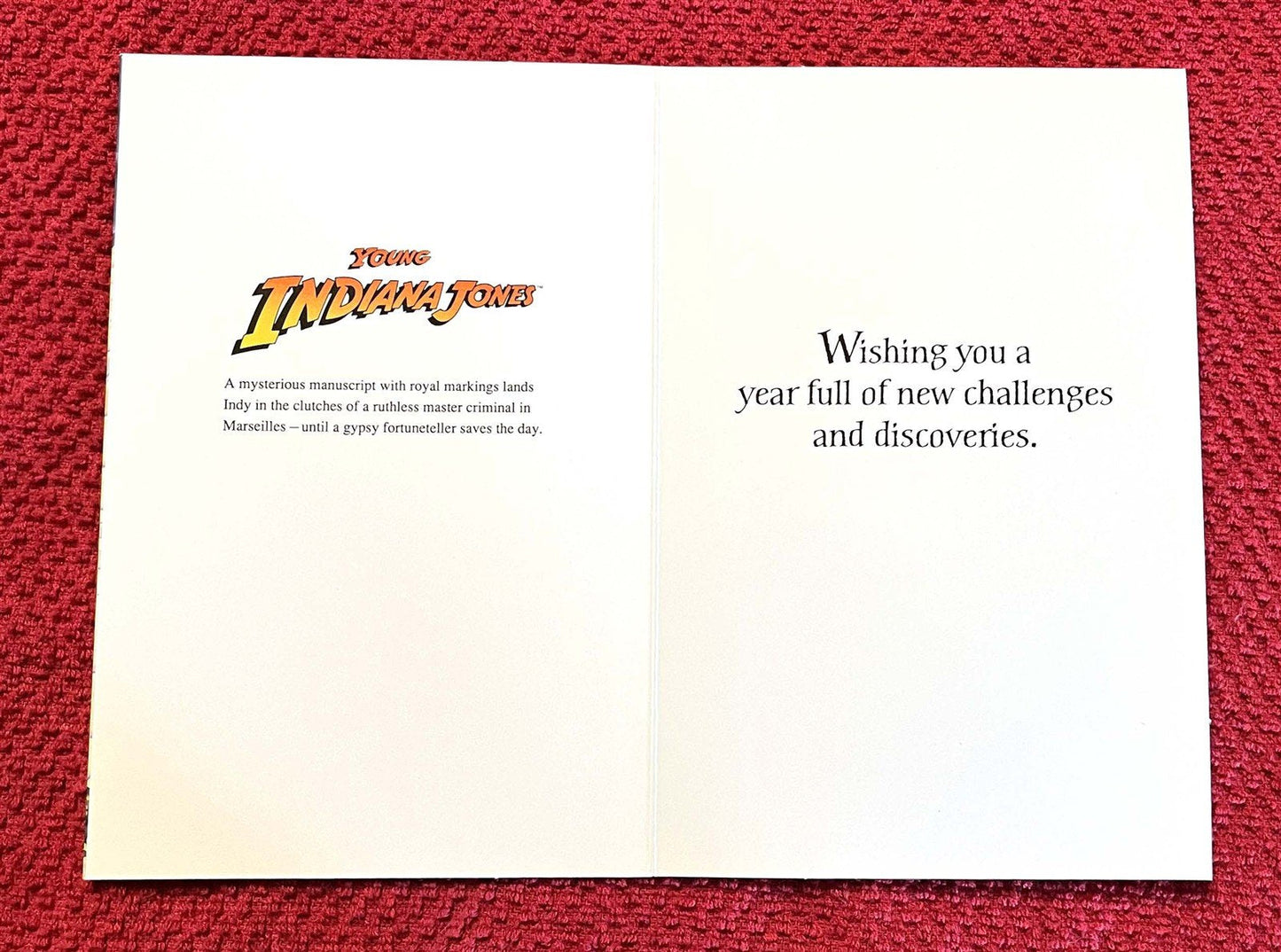 1990's Lucasfilm YOUNG INDIANA JONES set of 8 Hallmark Birthday cards NEW