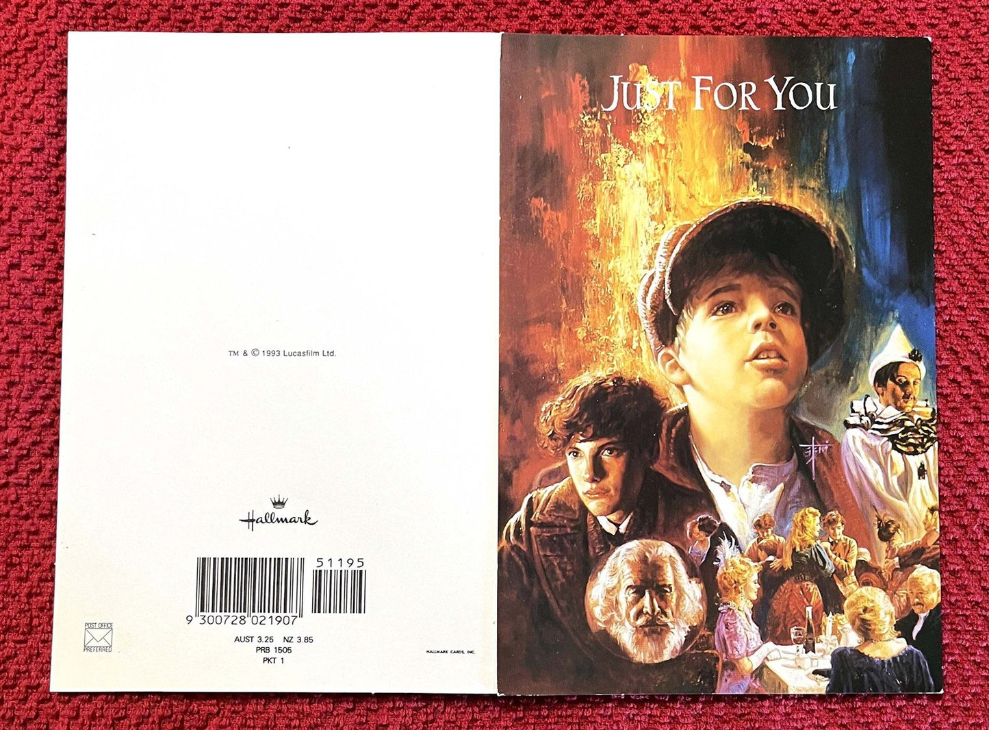 1990's Lucasfilm YOUNG INDIANA JONES set of 8 Hallmark Birthday cards NEW
