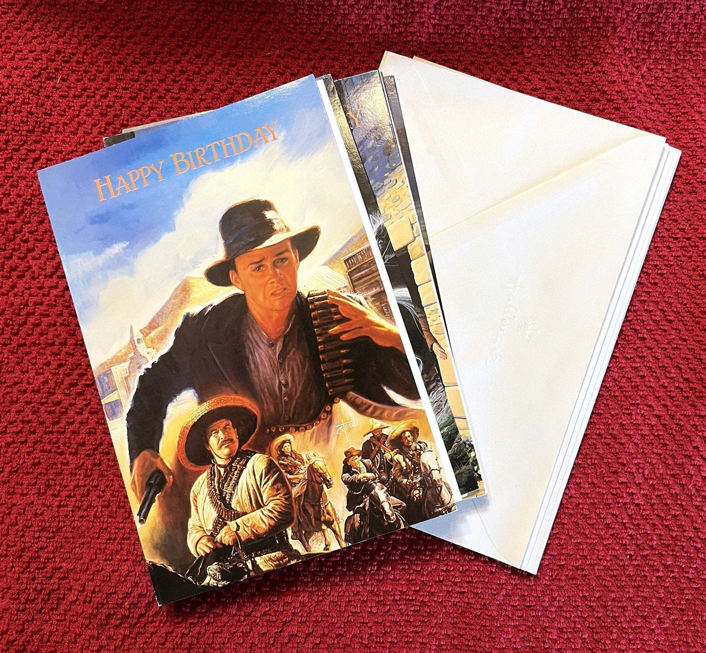 1990's Lucasfilm YOUNG INDIANA JONES set of 8 Hallmark Birthday cards NEW