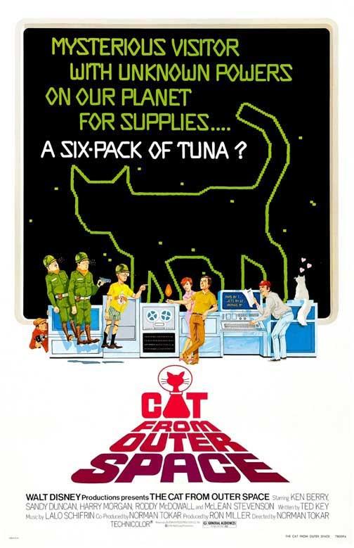 Harry Morgan CAT FROM OUTER SPACE Sandy Duncan movie poster 11x17