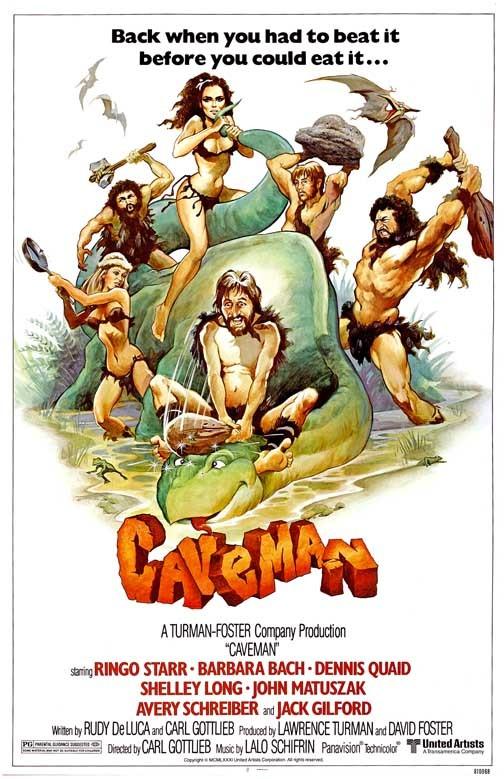 Ringo Starr CAVEMAN Dennis Quaid Barbara Bach Shelley Long movie poster 11x17