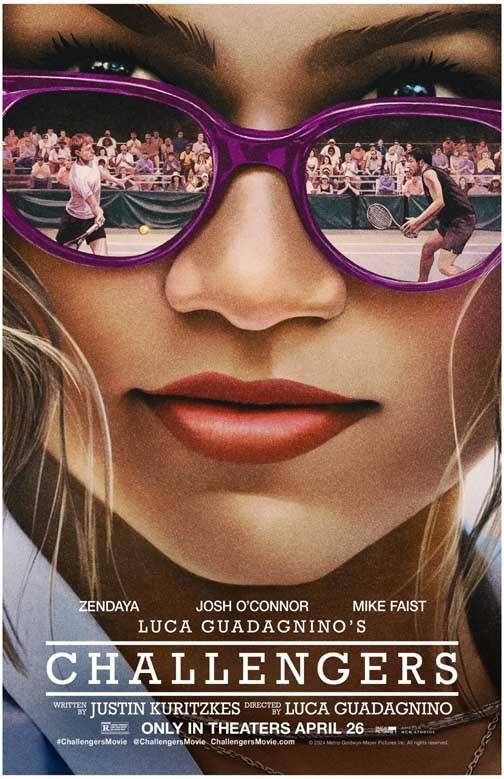 Zendaya CHALLENGERS Josh O'Connor Mike Faist movie poster 11x17