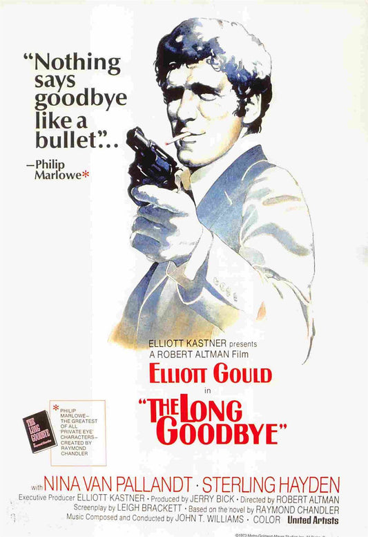 Elliott Gould THE LONG GOODBYE Japanese movie flyer Chirashi